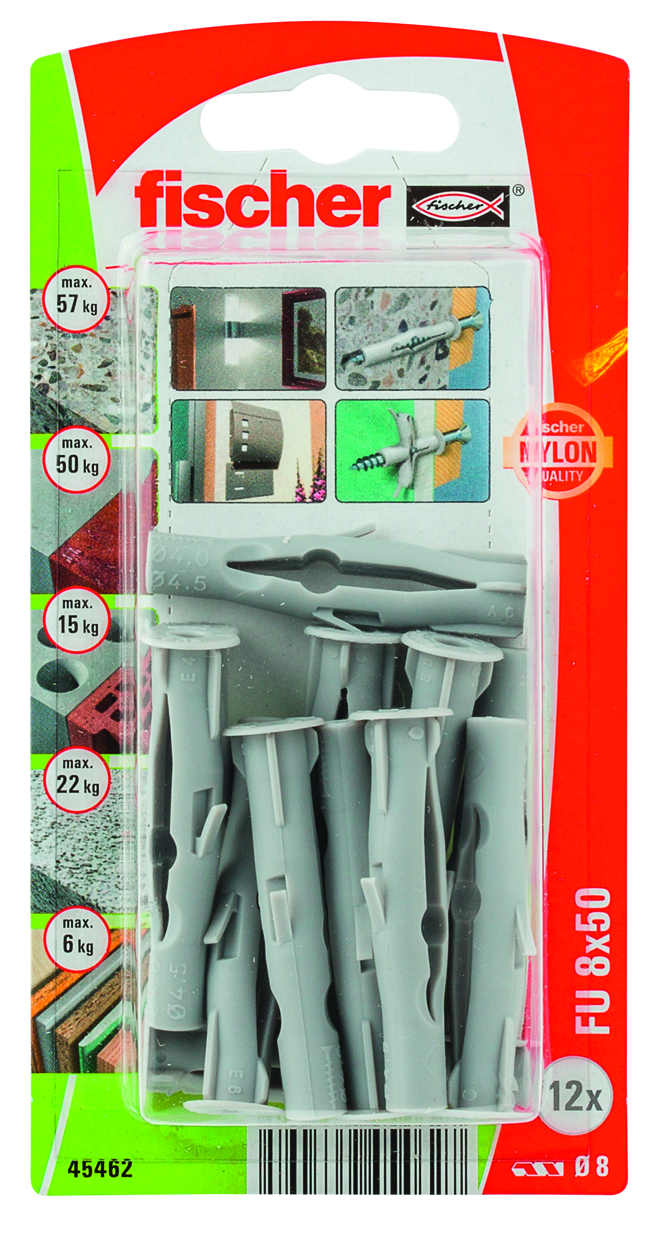 fischer Nylonplugg fischer fu 8x50 k nv 12st