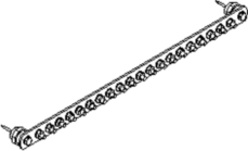 obo bettermann Potential-equalizing busbar 1802 20 c