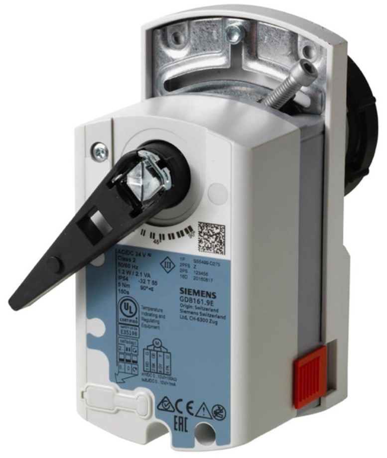 KLAPIAJAM GDB161.9E 24VAC/DC 5Nm, 0/2…10V 150sek