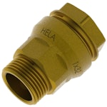 PLASTIC PIPE COUPLING HELA 1x32 STRAIGHT MT DZR