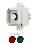 PUSH-BUTTON SIGNAL LAMP WHITE IP67/2 NO(S)