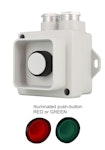 PUSH-BUTTON SIGNAL LAMP WHITE IP67/9 NO(S)