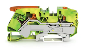 wago Ground terminal block,2-cond 16, green-yellow