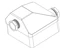 selcast Connection box ip67 four-square 1-silum. 2,5mm