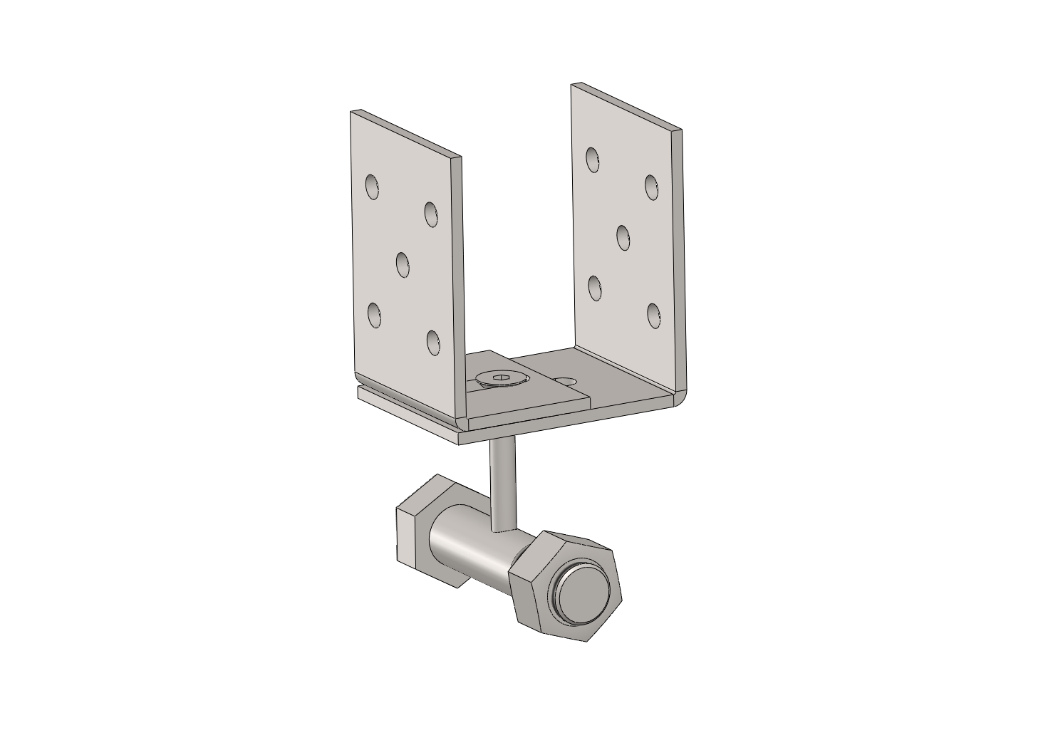 puristeteos U-fastener lateral adjustment 90 x 63 x 45 -100
