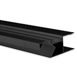 LEEDRIBA PROFIIL VA4 50,4x18,5mm 16,5mm MUST 2m