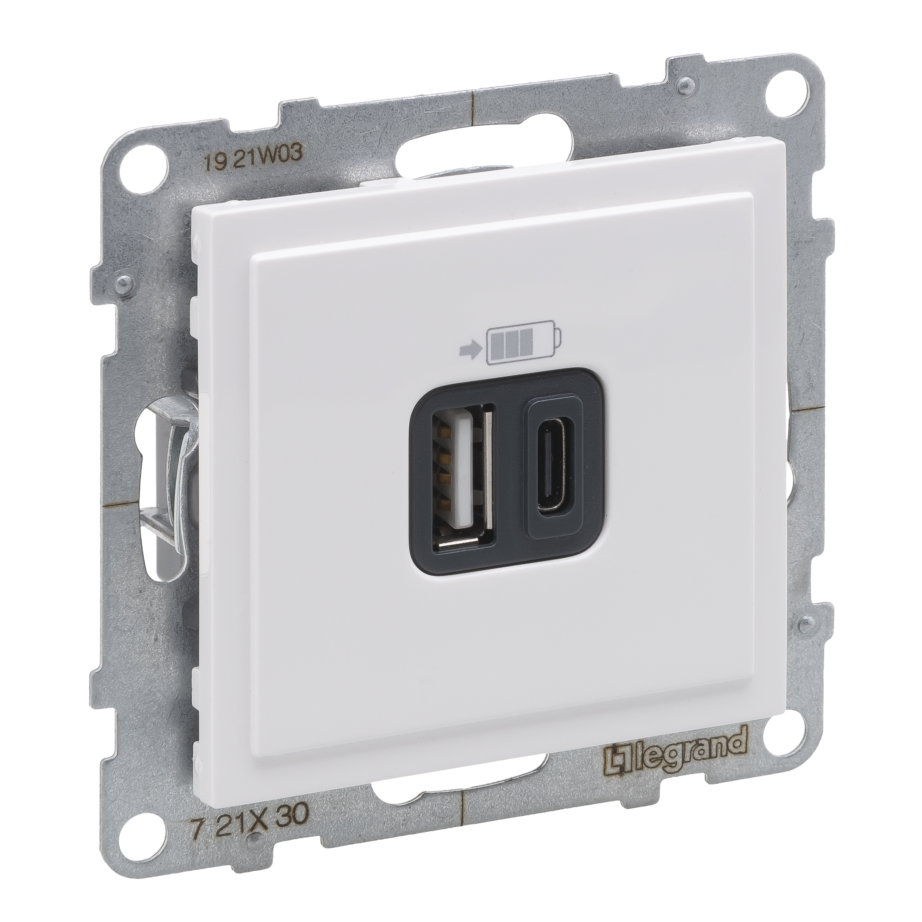 SUNO USB LAADIJA 2 x USB 3000mA TYPE A+C VALGE