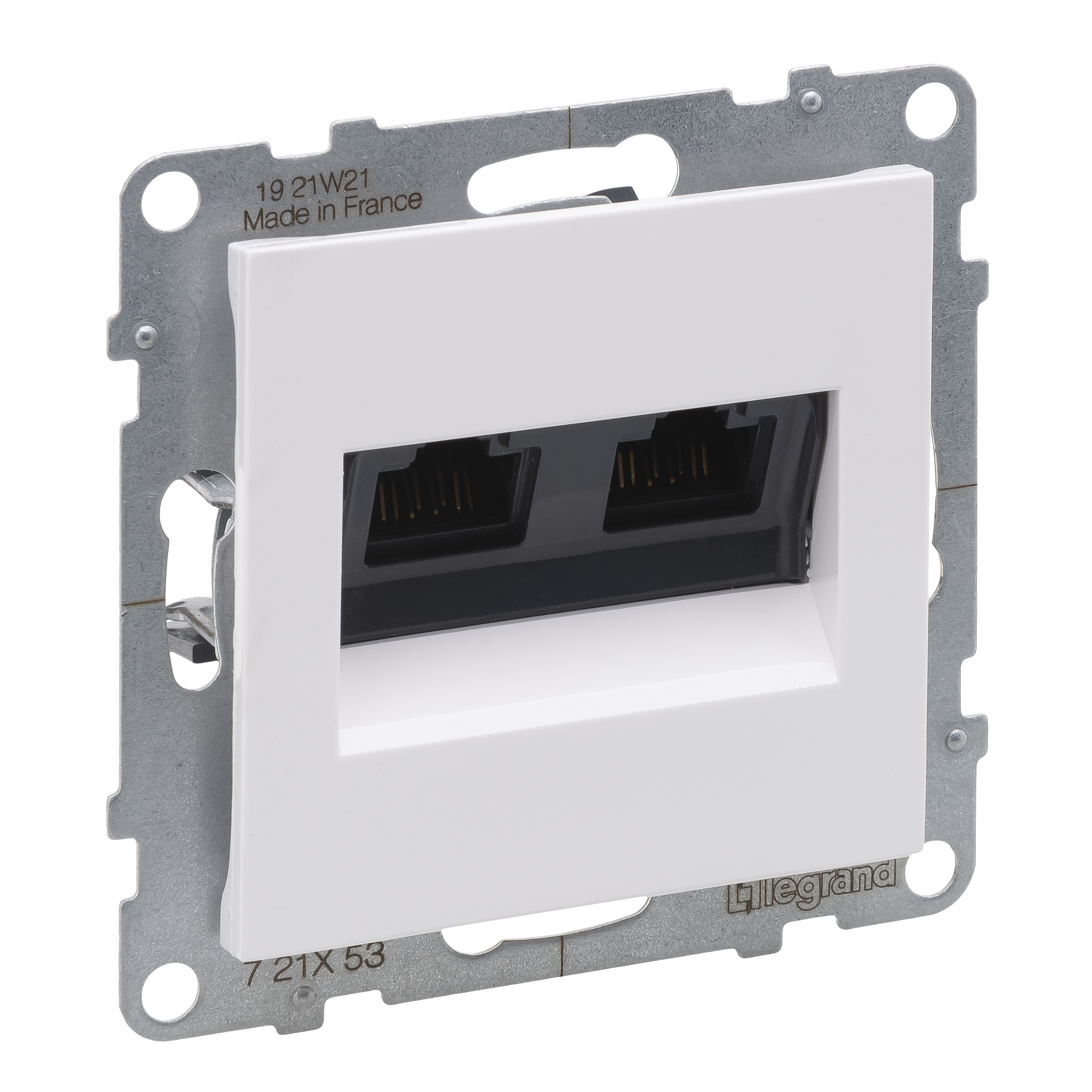 SUNO SIDEPESA 2 x RJ45 CAT6 UTP VALGE