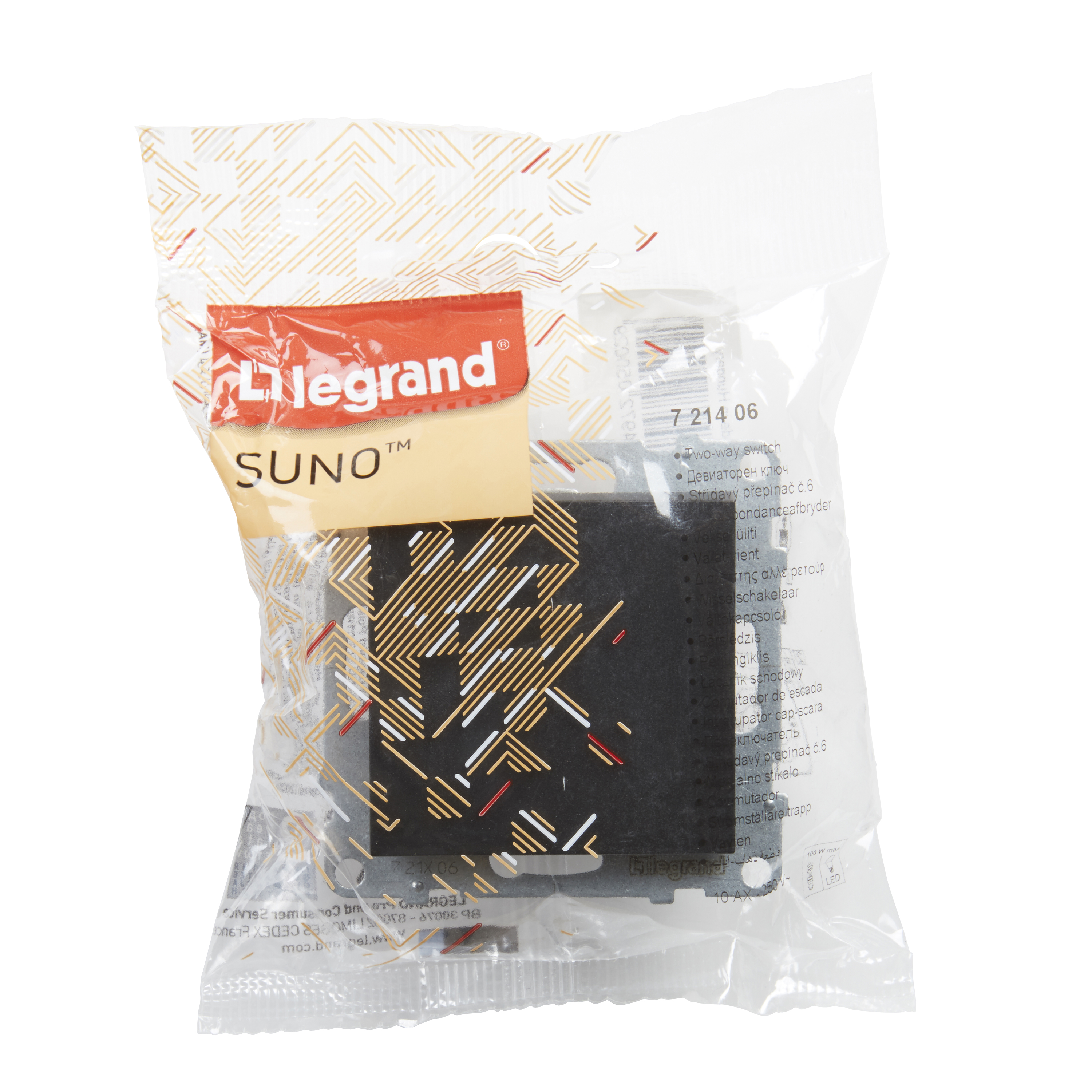 legrand Suno veksellüliti 10ax vk must