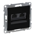 SUNO SIDEPESA 2 x RJ45 CAT6A UTP MUST