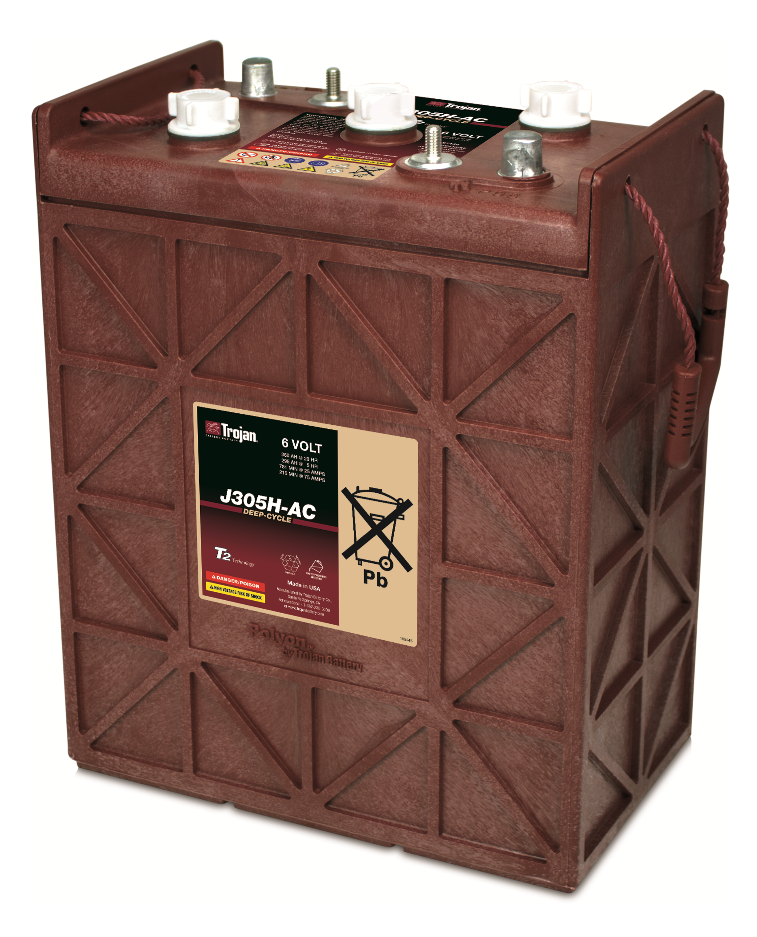 trojan Accu lead open trojan j-305p-ac 6v 330ah