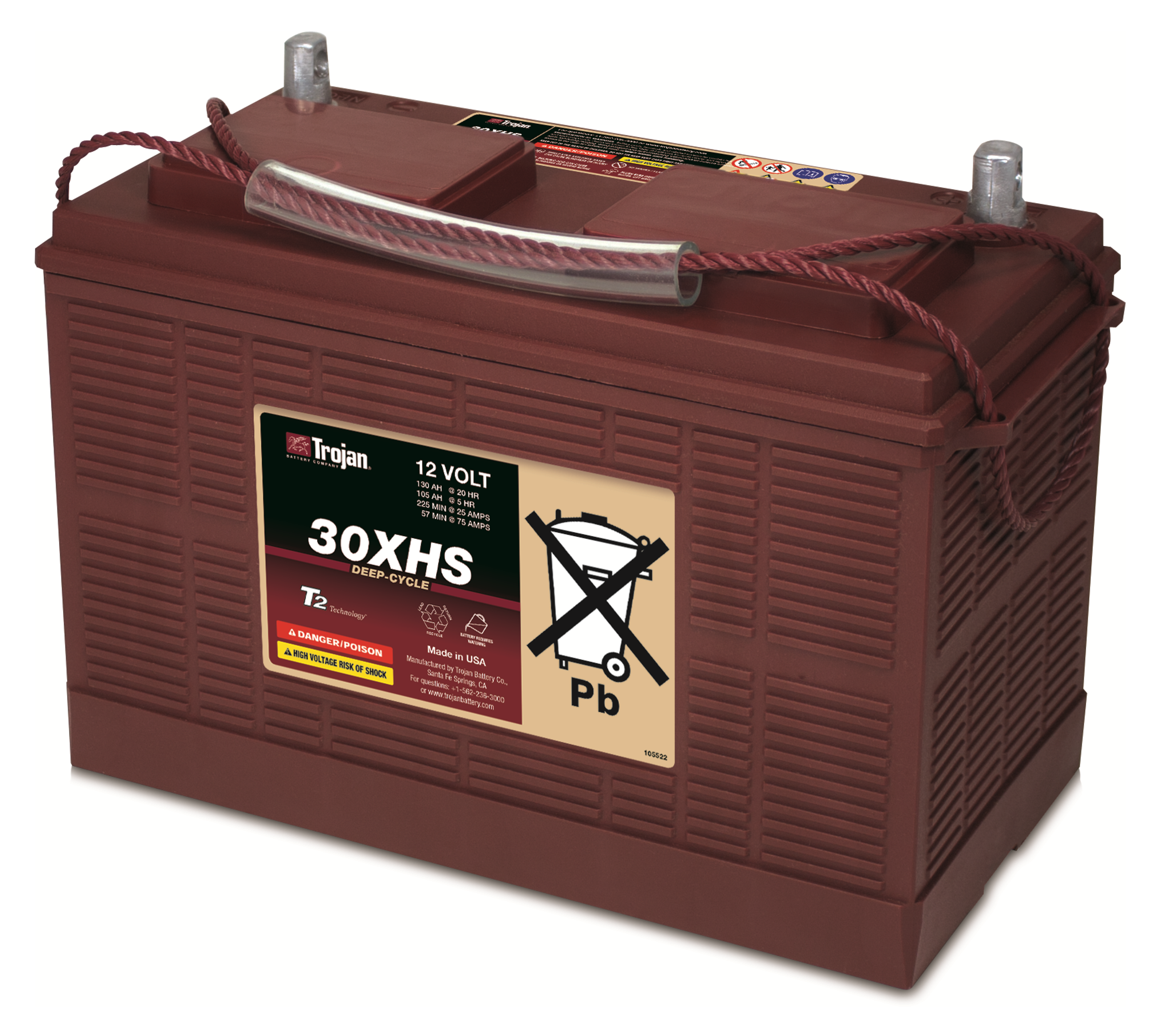 ACCU LEAD OPEN TROJAN 30XHS-UT 12V 130AH