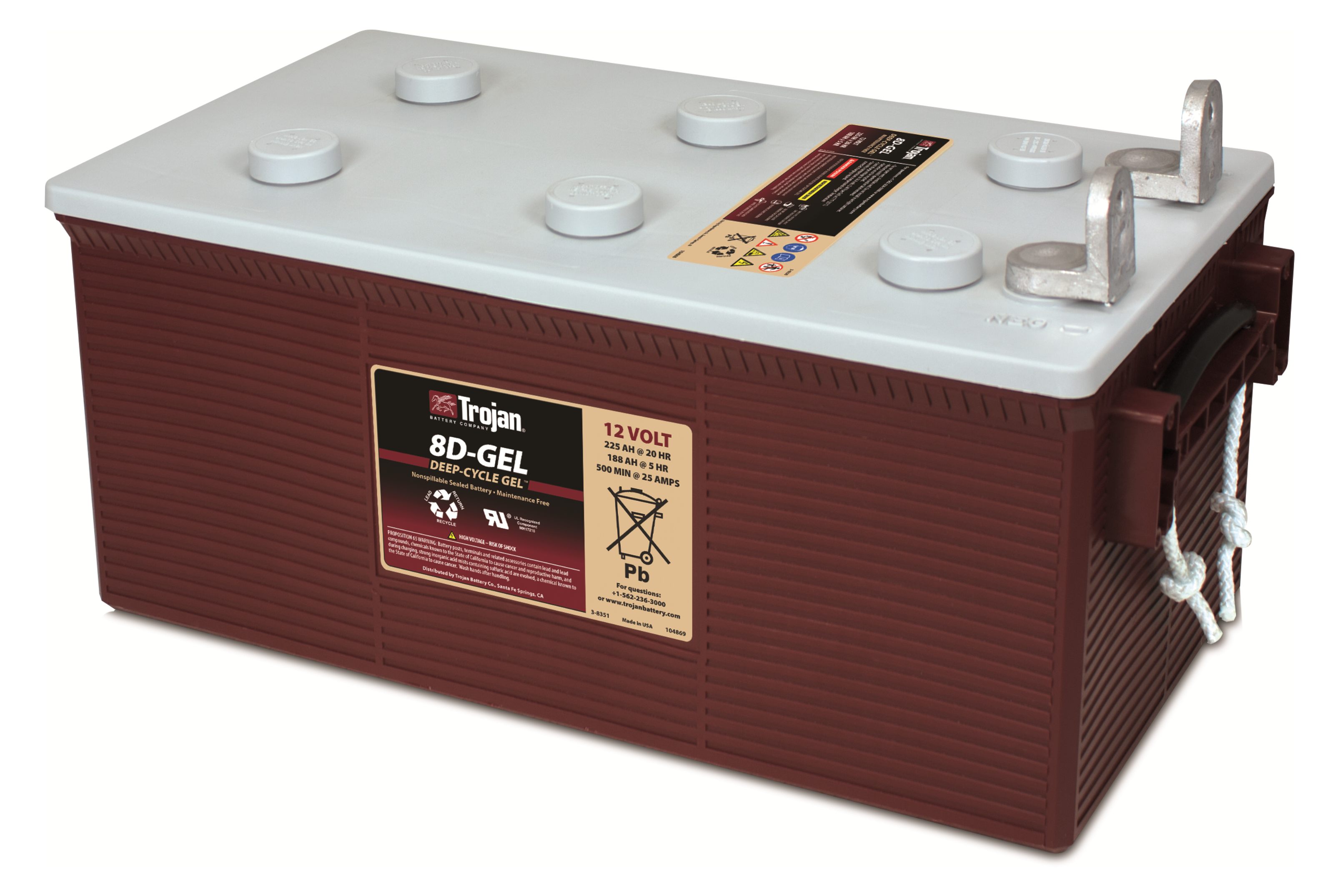 trojan Gel bly acku trojan 8d-gel-lt 12v 225ah