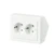 abb asennustuotteet Socket outlet impressivo dso 16a/250v corner mattwhite