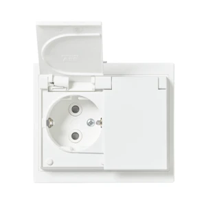 abb asennustuotteet Socket-outlet impressivo dso 16a/250v ip44 matt white