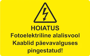 undefined Pv kleebis dc kaablitele