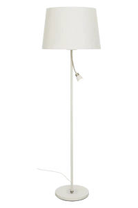 aneta lighting Eketorp gulv stål/hvit stål/hvit