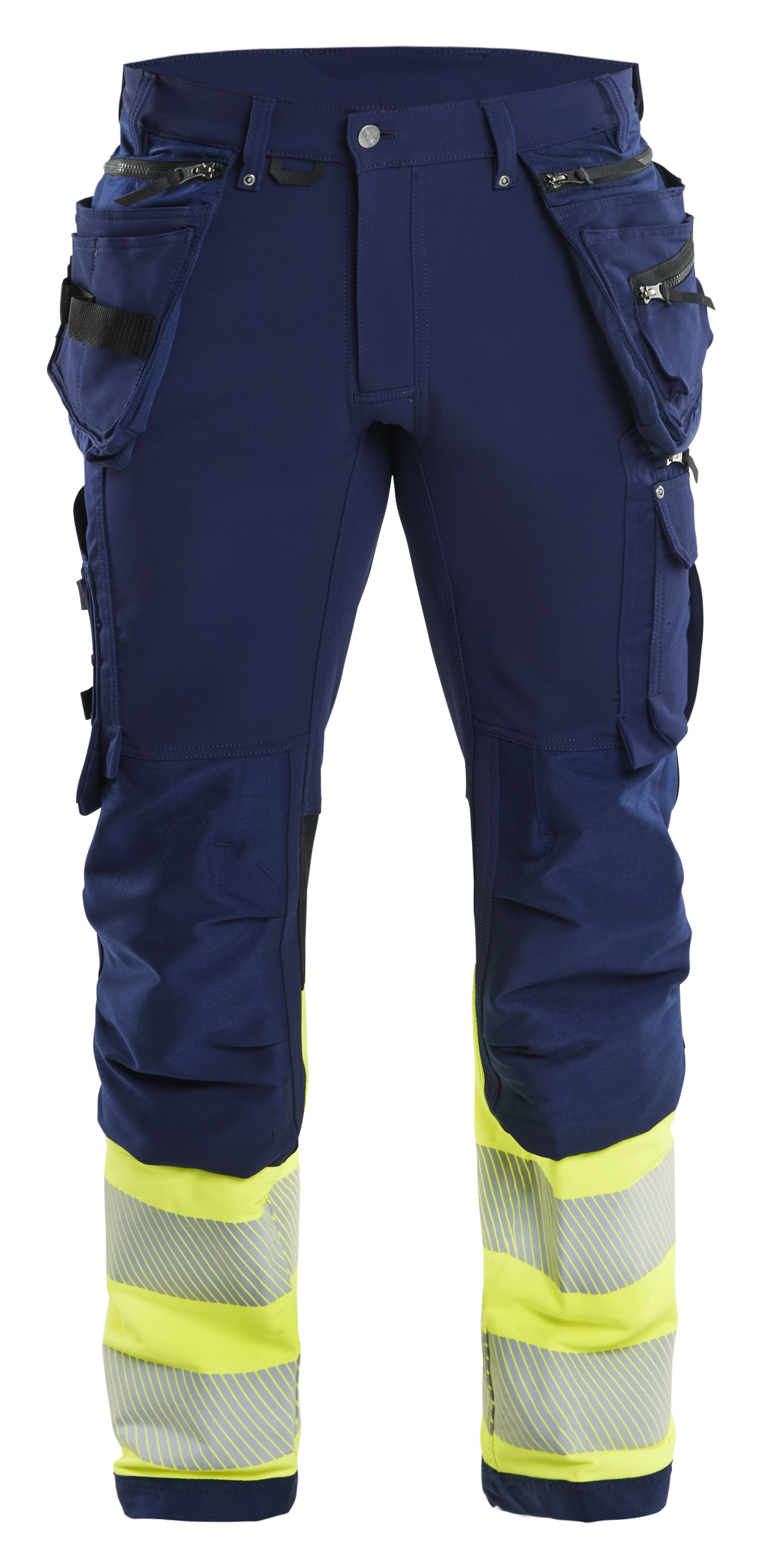 blåkläder Trousers blåkläder size c46 navy blue/yellow