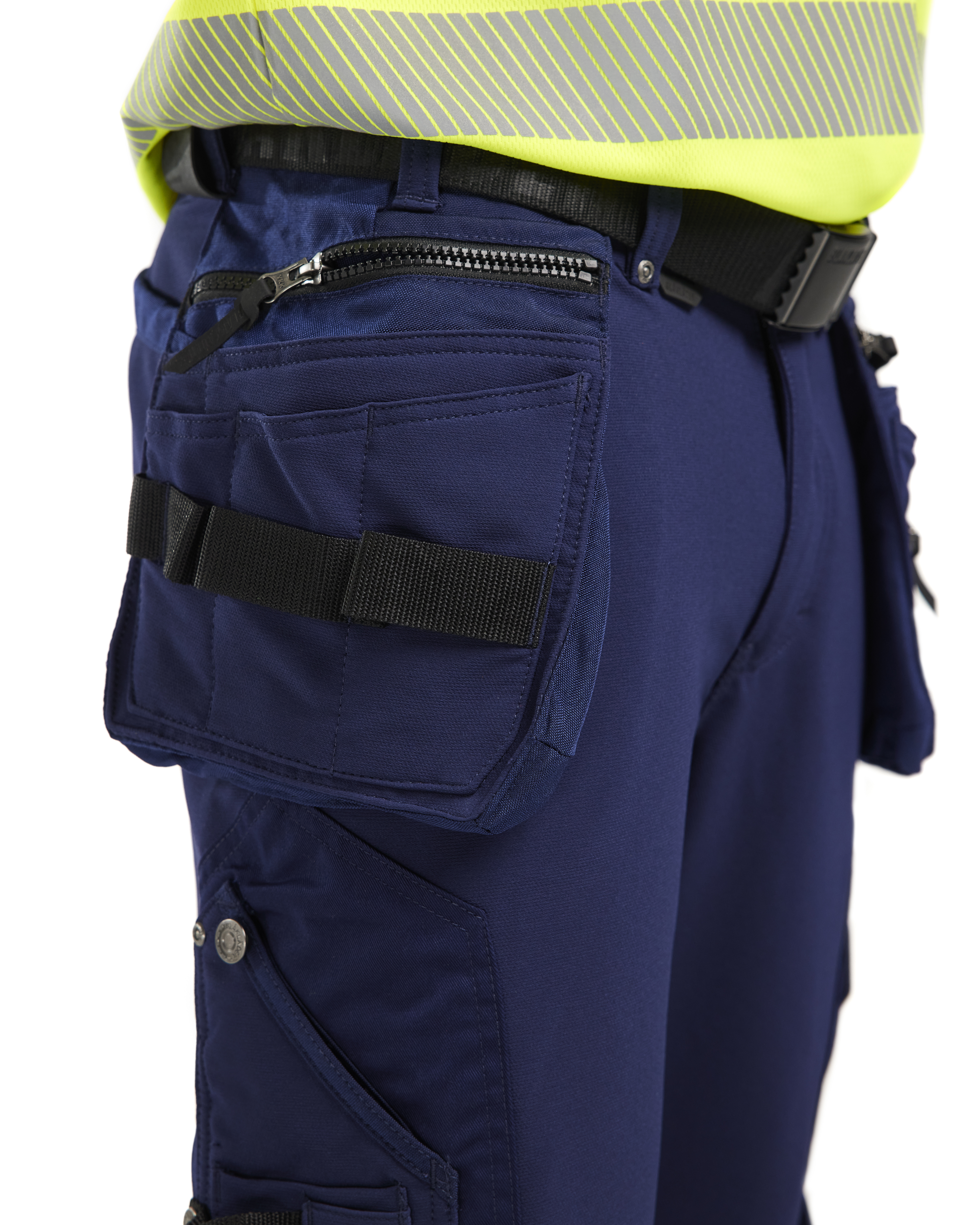 blåkläder Trousers blåkläder size c46 navy blue/yellow
