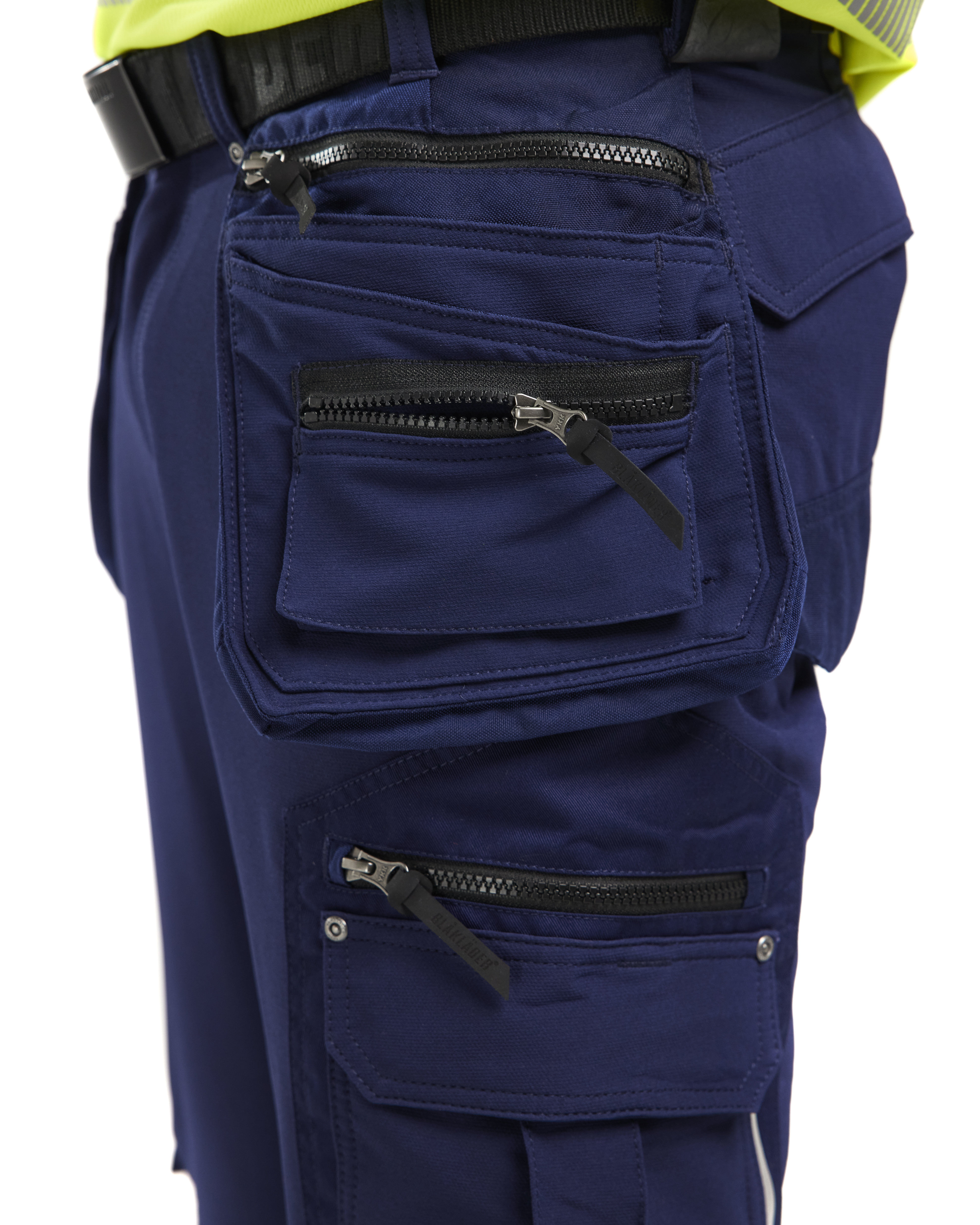 blåkläder Trousers blåkläder size c46 navy blue/yellow