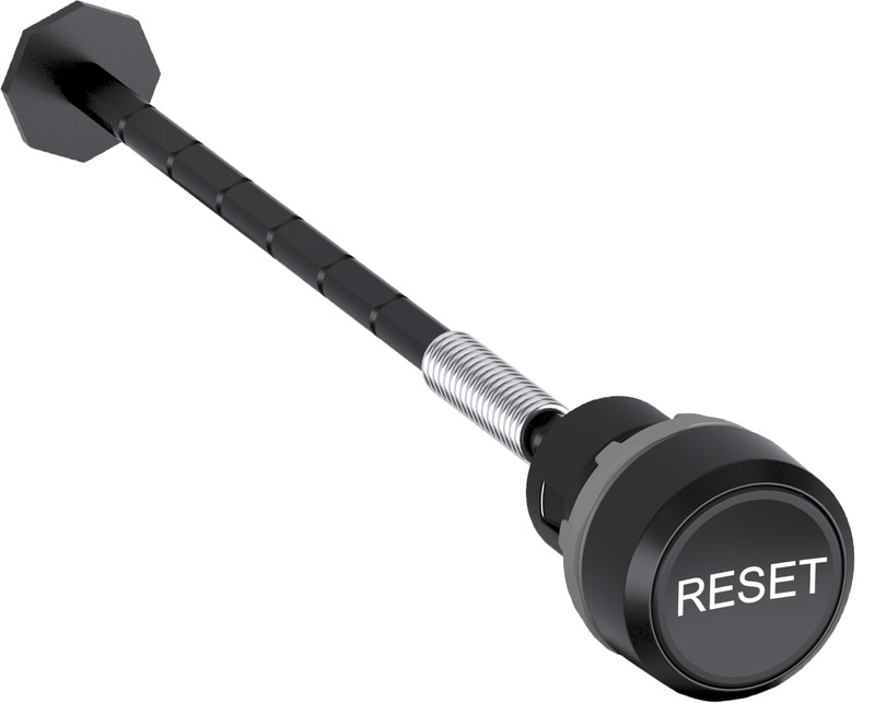 RESET-KNAPP MODULAR SVART, NIVÅKNAPP MED ARM RET