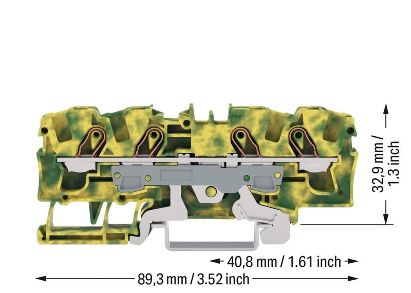 wago Riviliitin wago 4-nap, 0,5-6(10)mm2, kevi