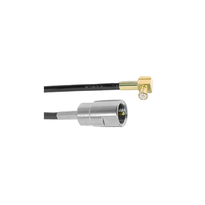 Adapterkabel FME-Han-MCX-Han vinkel0,15m