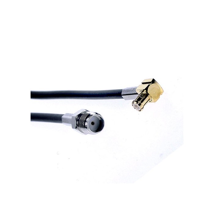 Adapterkabel SMA-Hun-MCX-Han vinkel0,25m