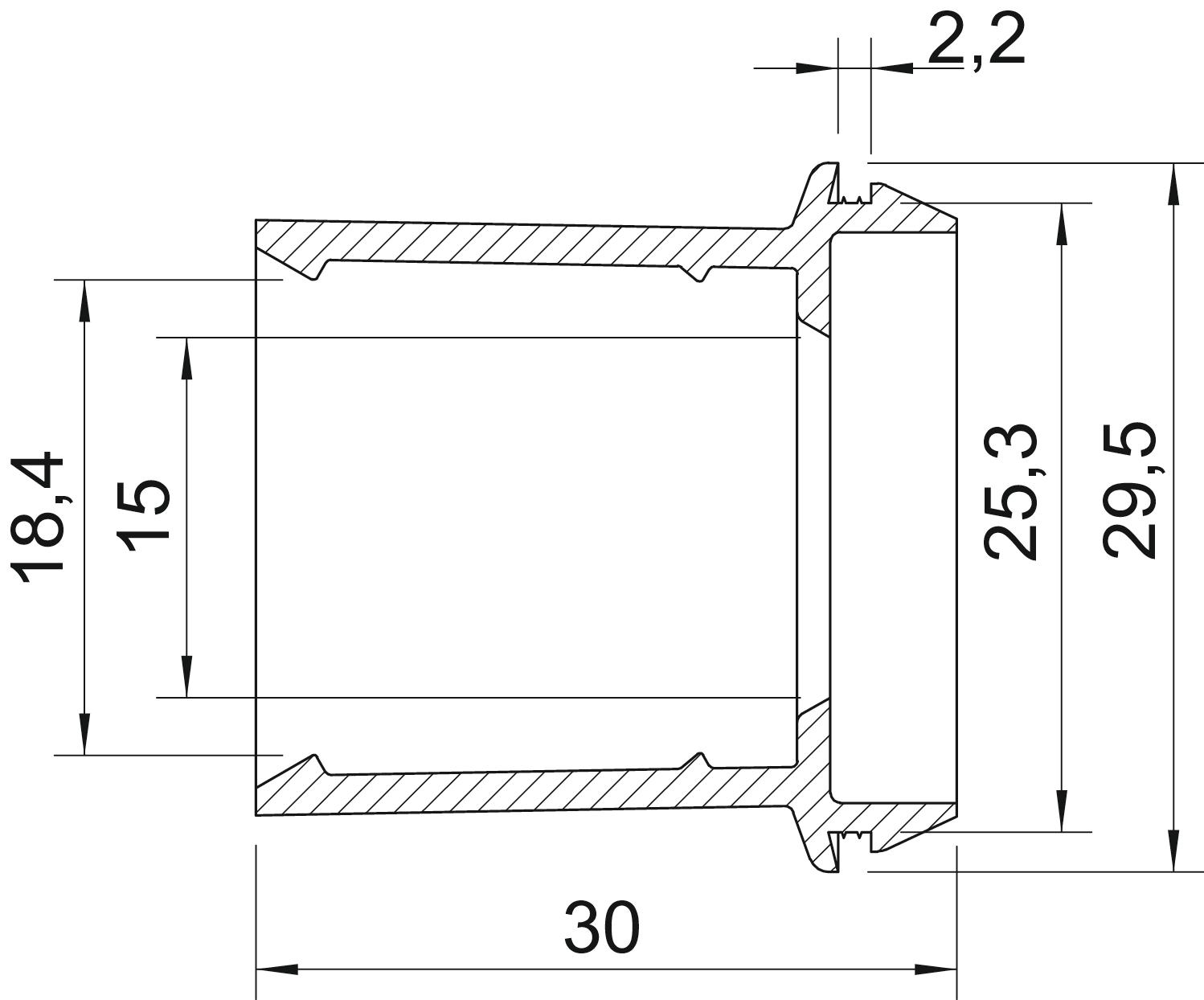 obo bettermann Coupling bush edr25-20 m25 16 20mm ip55 har