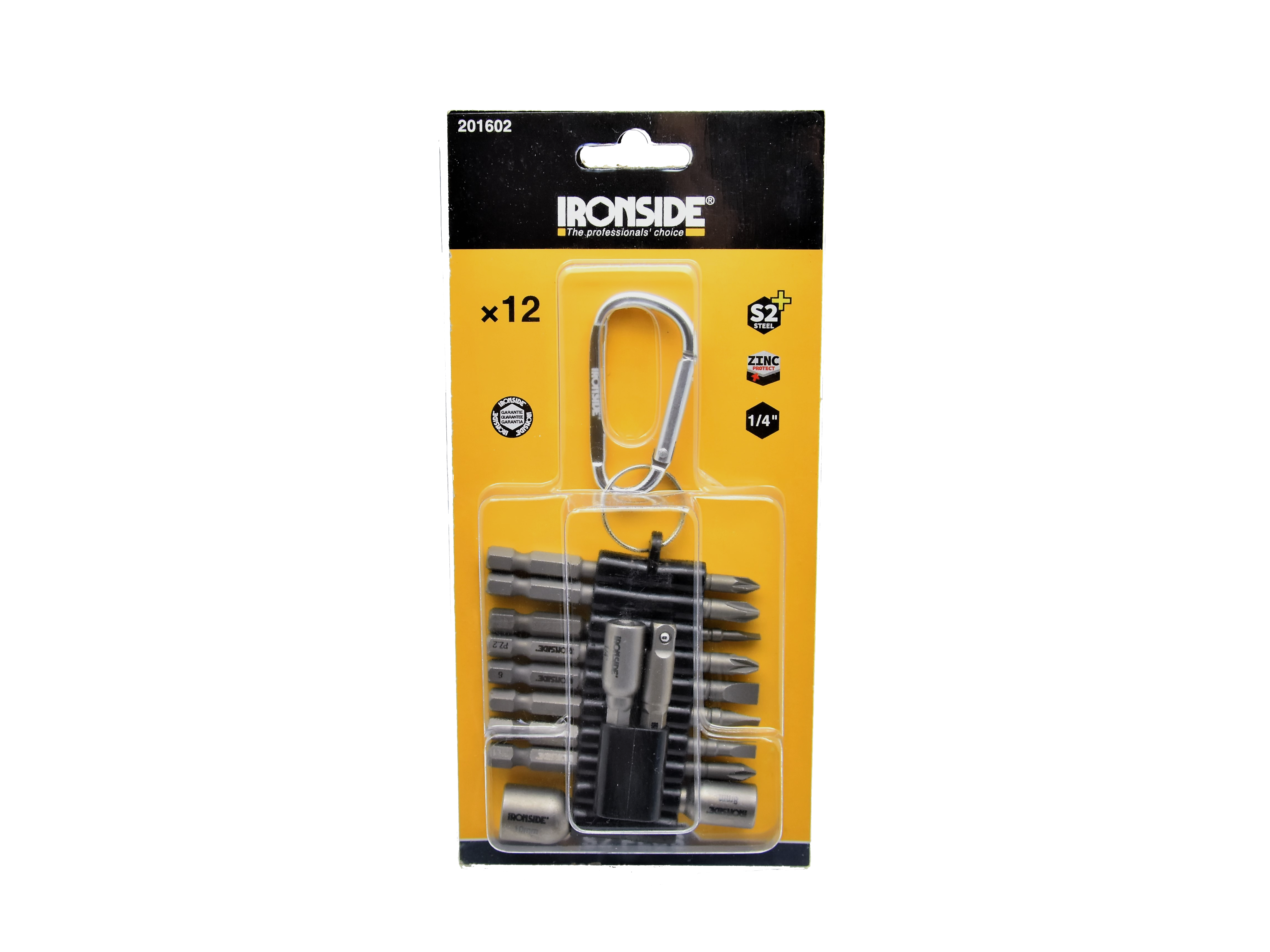 ironside Screw bit set ironside 75mm 12 pcs bit belt