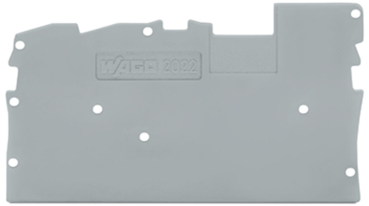 Ende- og mellomliggende plate for 2x02-13xx