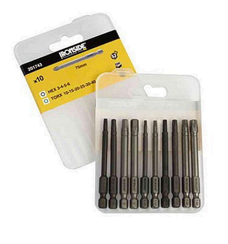 ironside Skruvbitset ironside 75mm 10 del ph/pz/tx