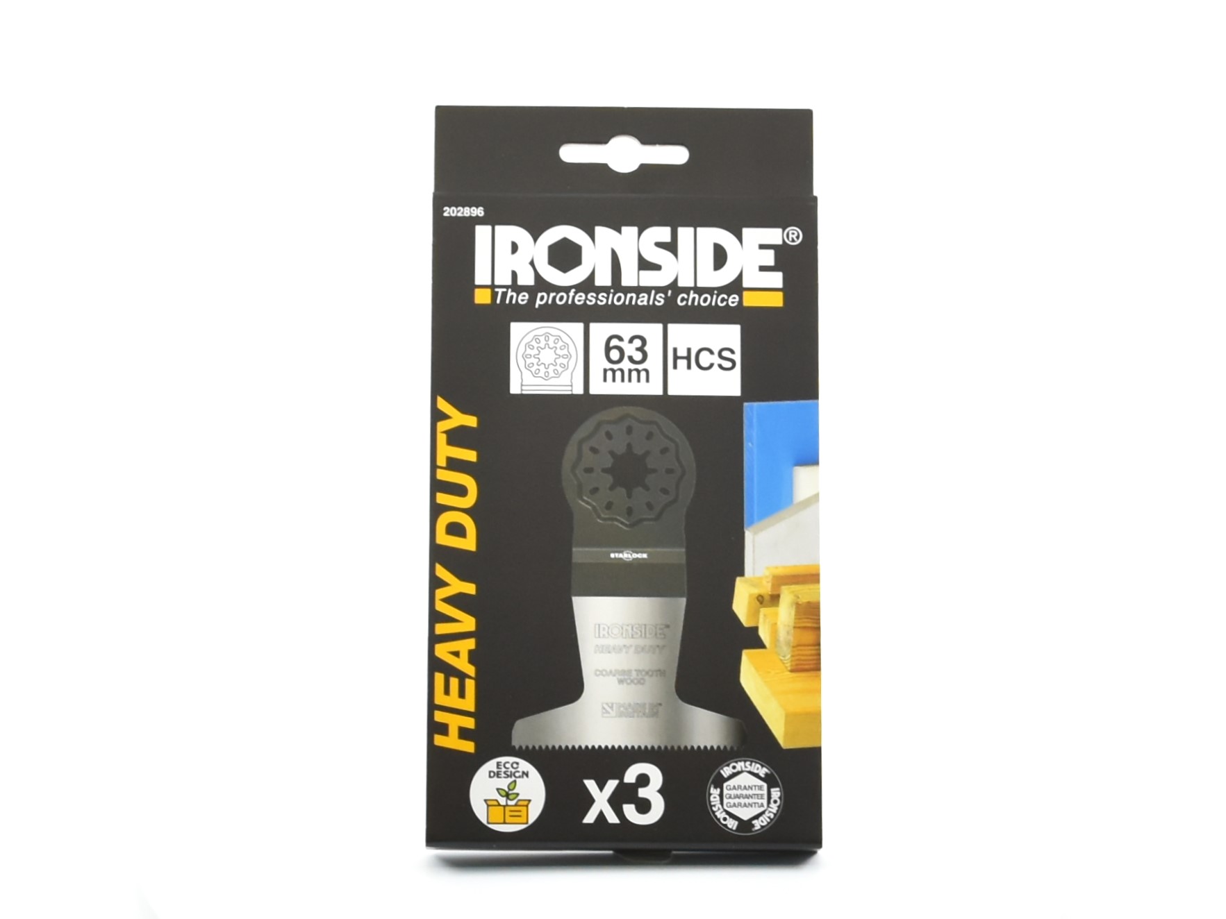 ironside Monitoimikoneen terä ironside sl hd hcs 63mm karkea 3kpl