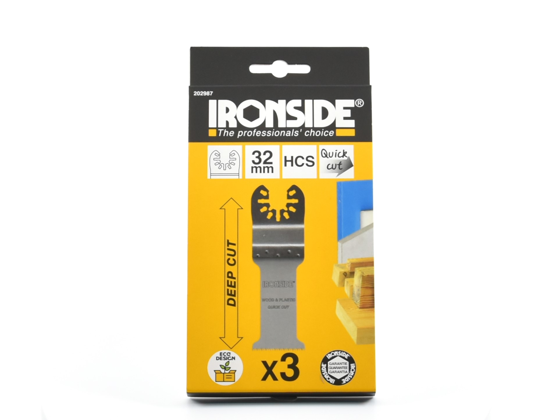 MULTITOOL BLADE IRONSIDE OB HCS 32MM DEEP CUT 3 PCS