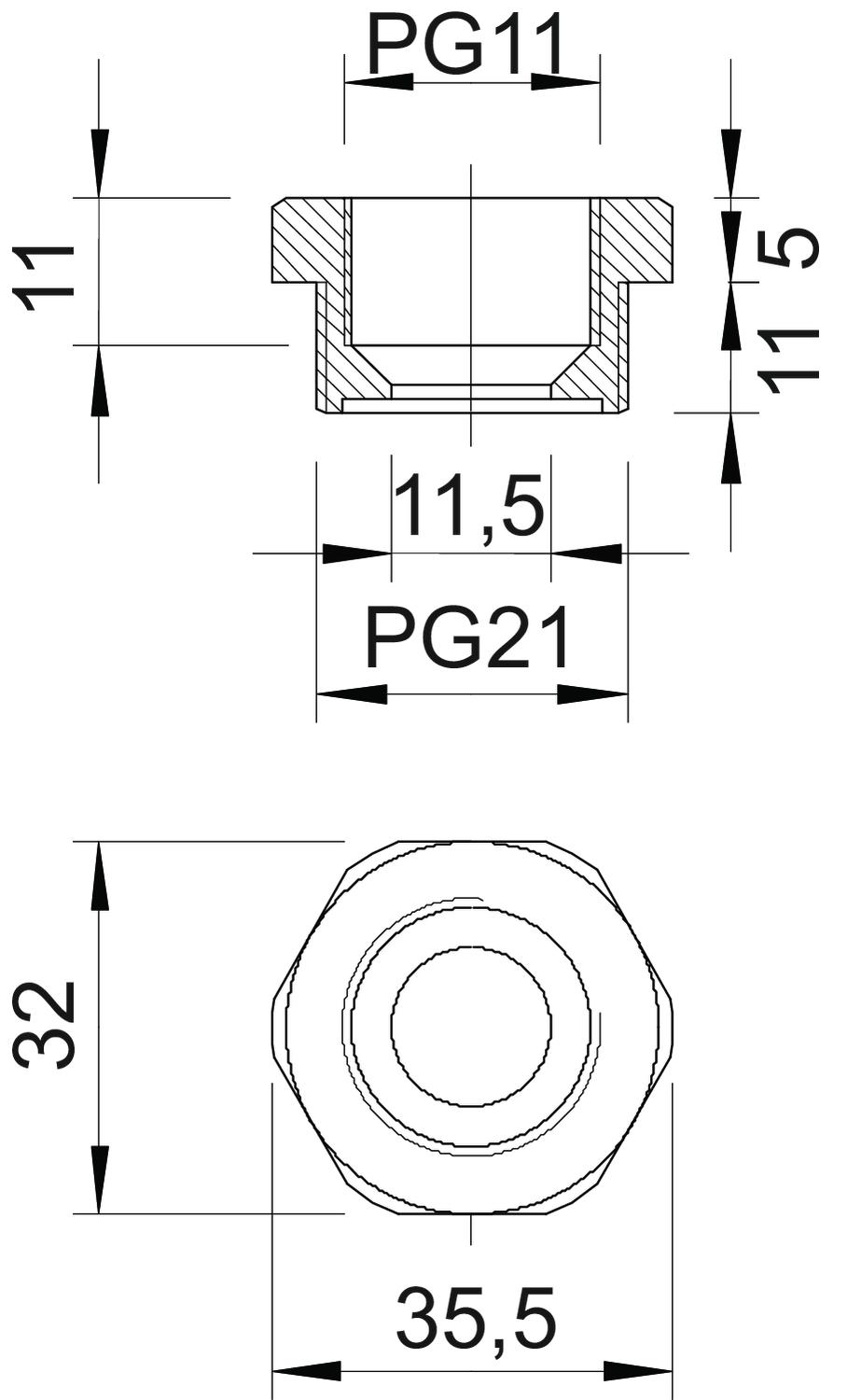 obo bettermann Supistus muovi obo 107/r pg 21/11 ,pa