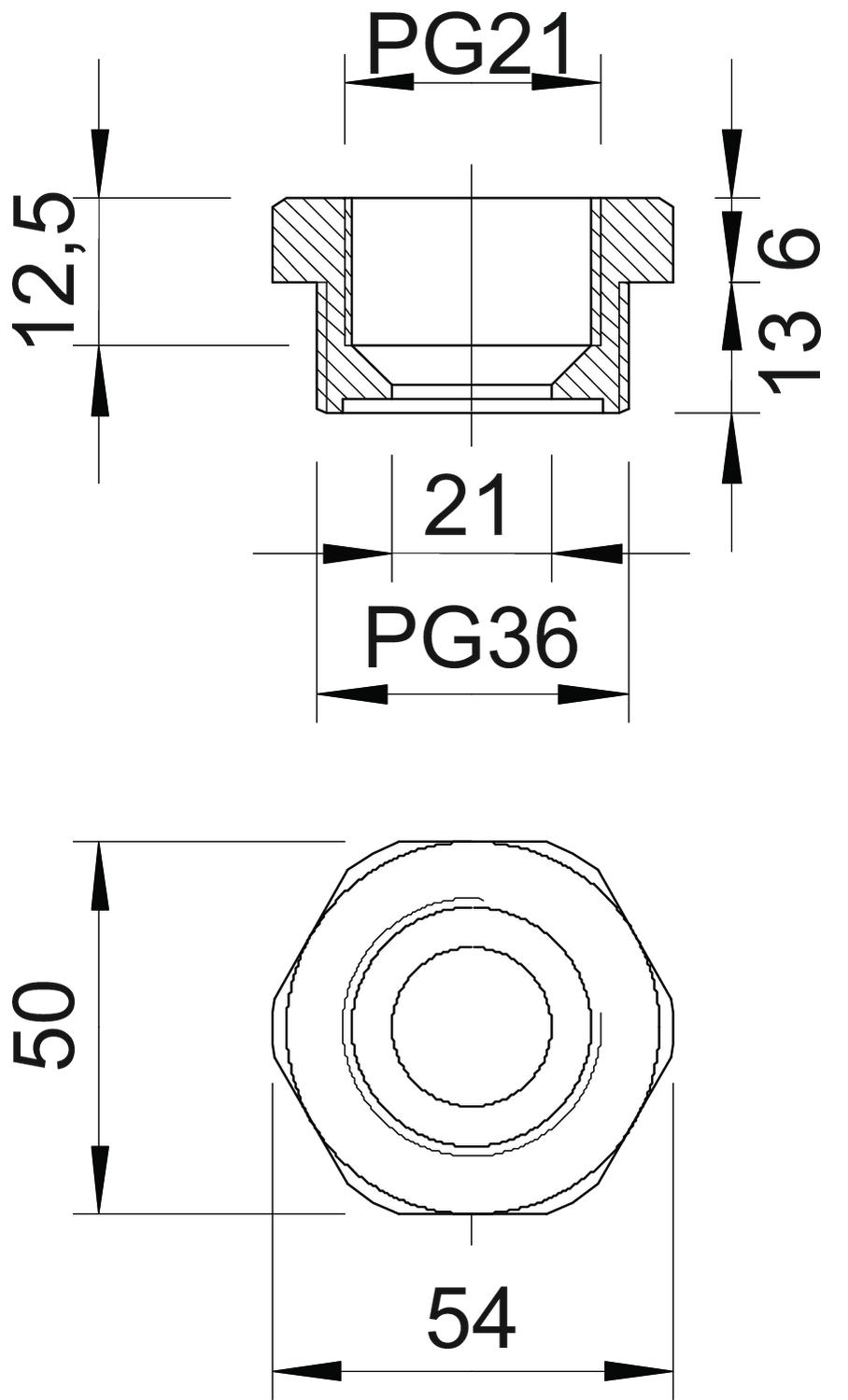 obo bettermann Supistus muovi obo 107/r pg 36/21 ,pa