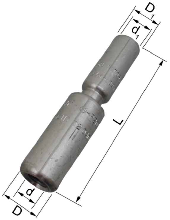 SKJØTEHYLSE UISOL AL M/VEGG 95-70MM², AS