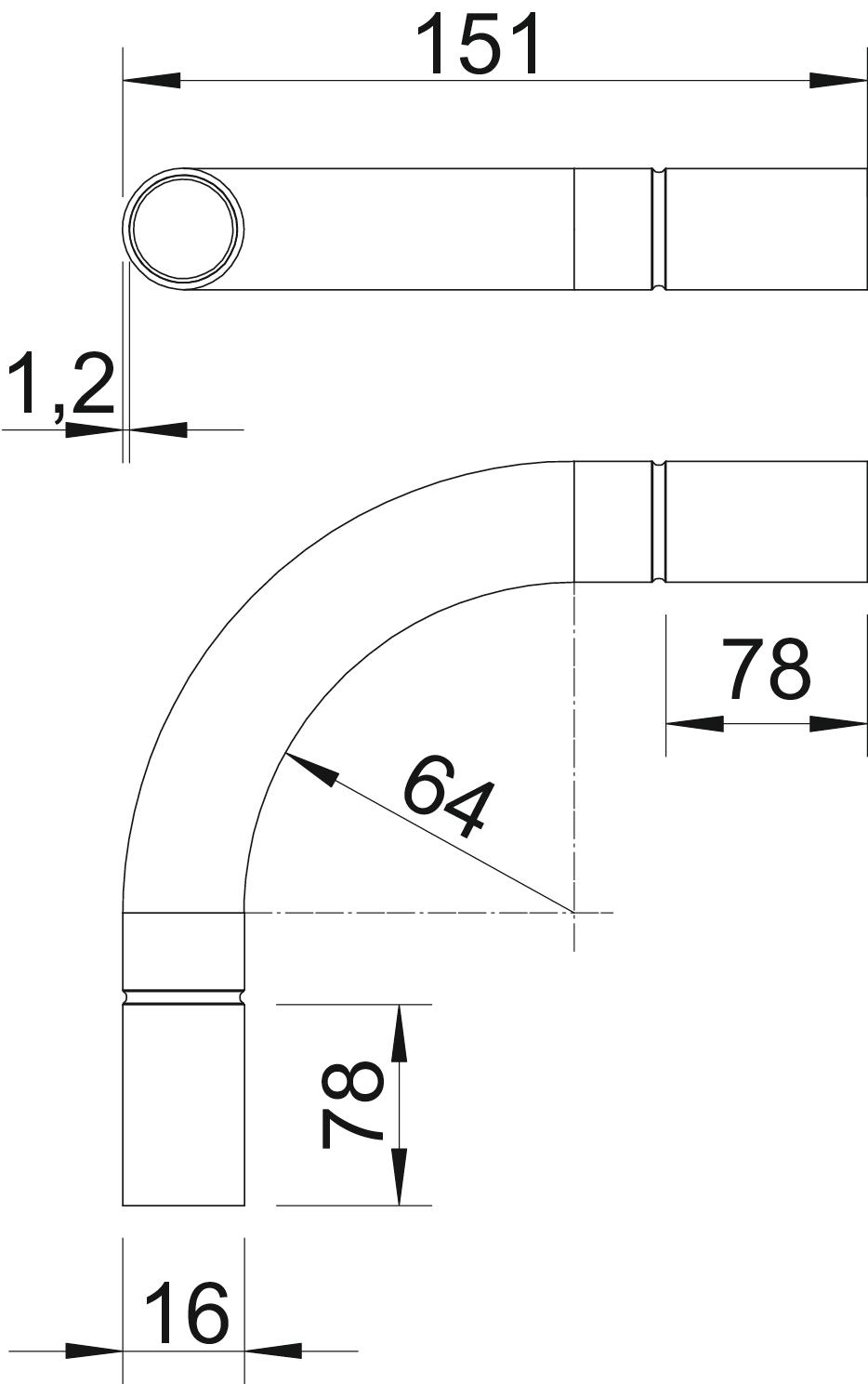 obo bettermann Rörböj metall m16 aluminium
