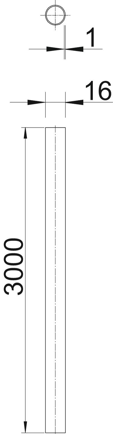 obo bettermann Sähköasennusputki metalli obo s16w sw musta m16 3000mm