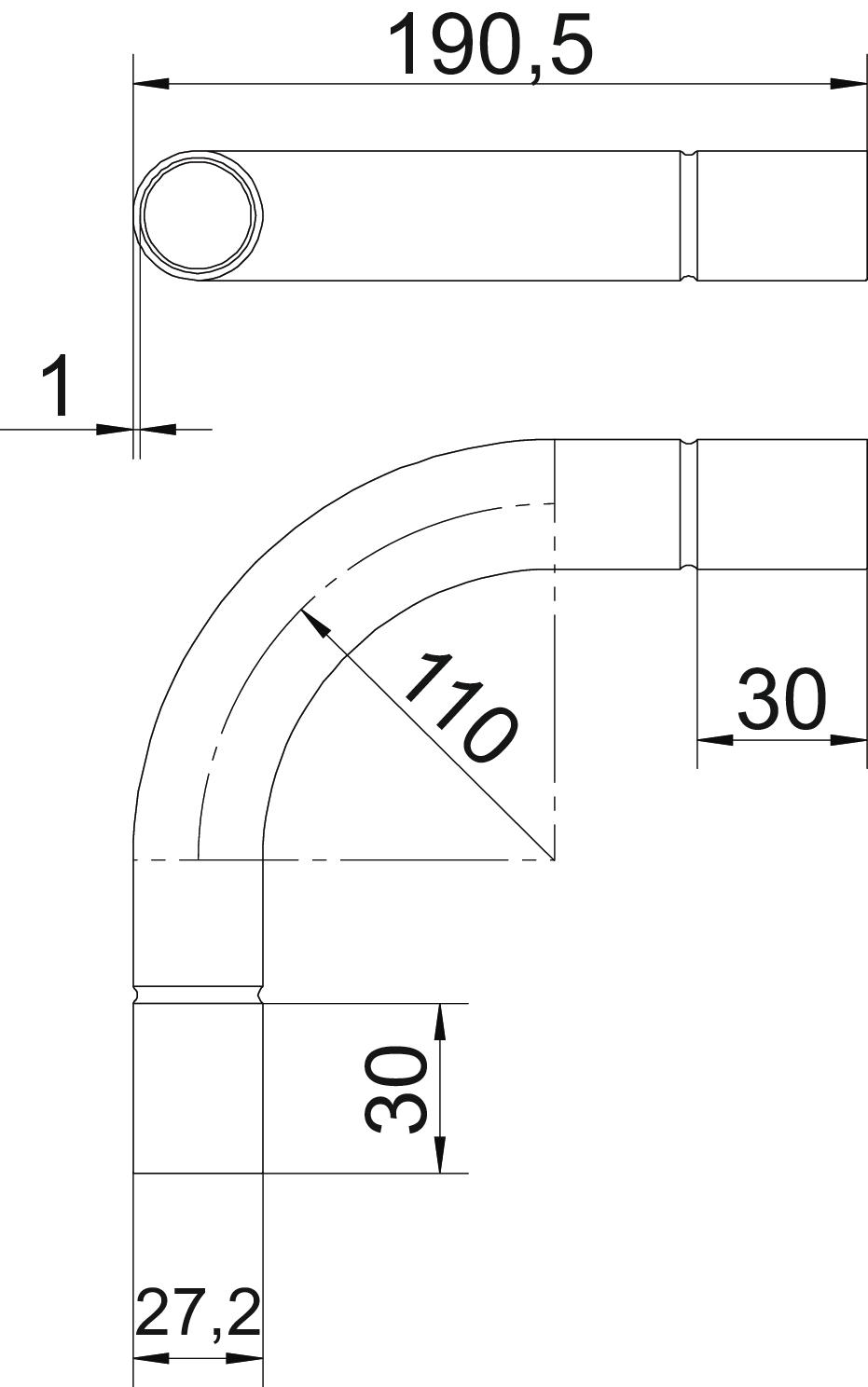 obo bettermann Rörböj metall m25 syrafast