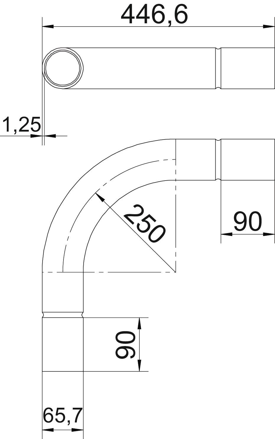 obo bettermann Rörböj metall m63 syrafast