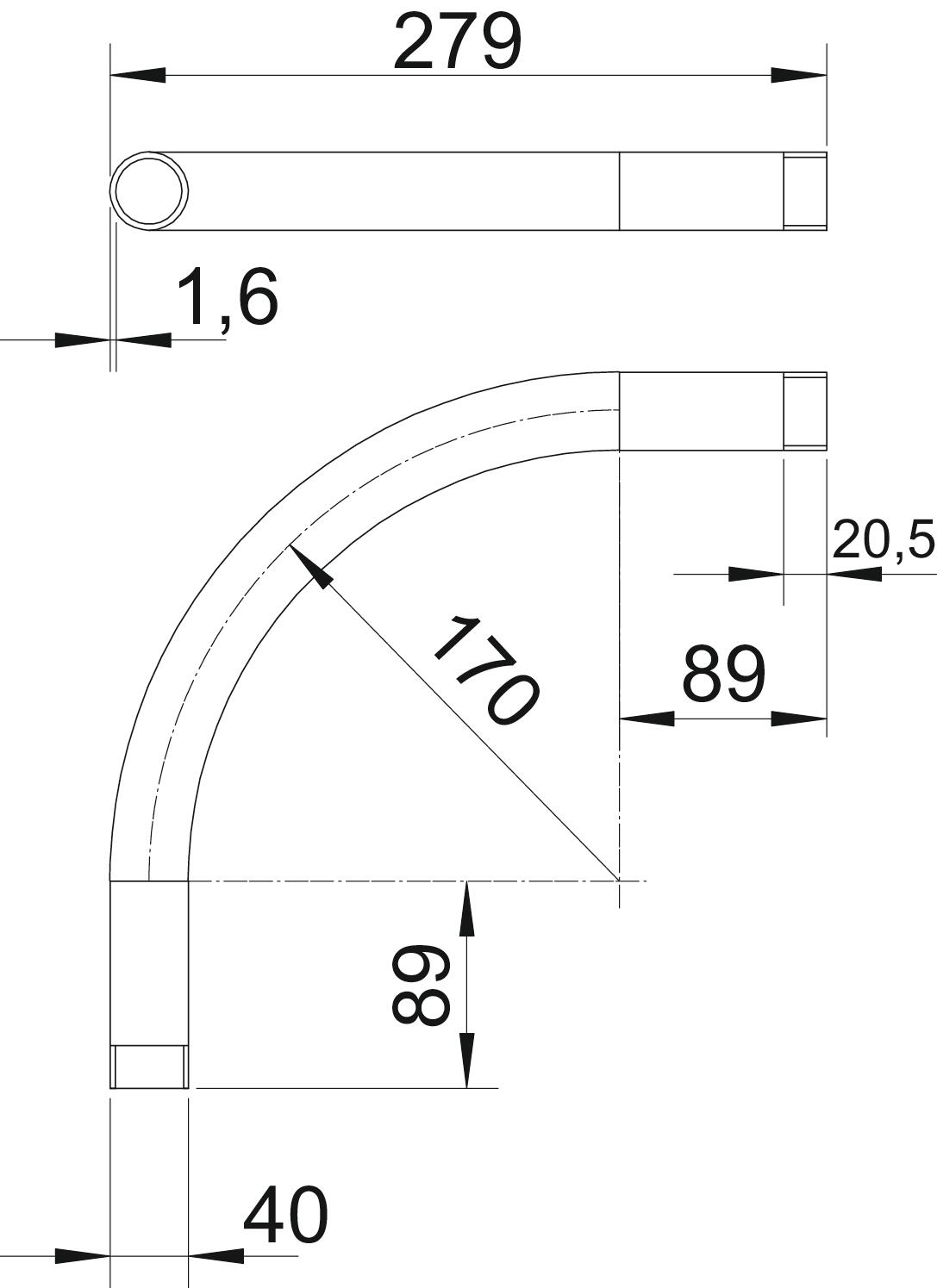 obo bettermann Jatkomuhvi metalli sbnm40 g, m40, kaari 90°, zn