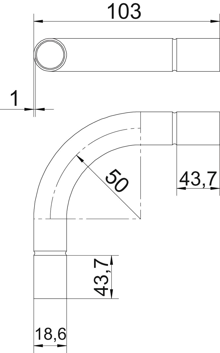 obo bettermann Rörböj metall m16 el-förzinkat