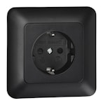 Flush-type wall socket outlet 1-way earthed 250V~,16A IP20