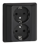 Flush-type wall socket outlet 2-way earthed 250V~,16A IP20