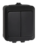 STRÖMBRYTARE OPAL 5/16A/250V/IP44 PPR SVART
