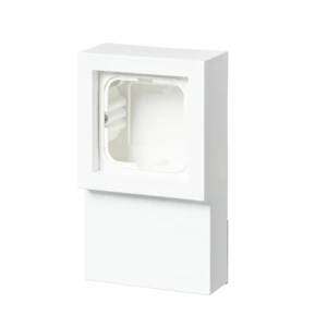 abb Ytkapsling impressivo 1-fack skirting box matt vit