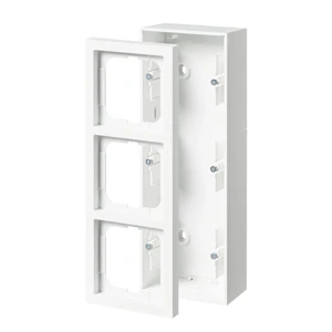 abb Ytkapsling impressivo 3-fack, 54 mm, matt vit
