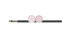 KONTROLLKAABEL 1kV ÖPVC-JZ 7G1,5 MUST T500