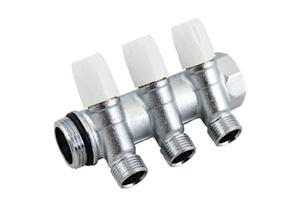 tiemme Kollektor sulg.kraaniga.3/4" maxima 5 x 1/2" vk valge